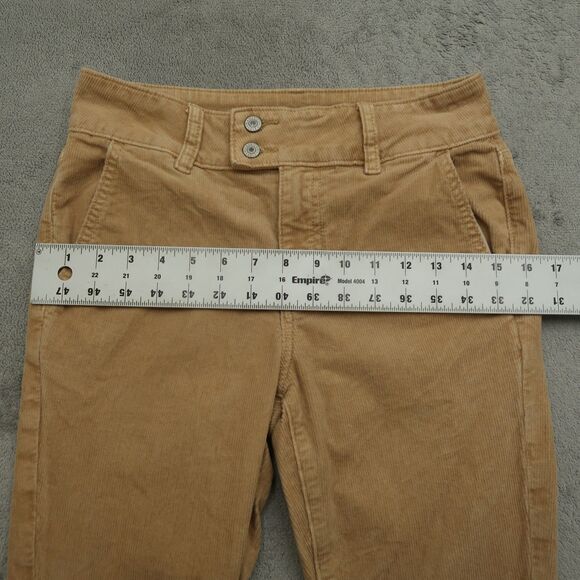 American Eagle Jeans Women's Size 2R Tan High-Rise Corduroy Kick Boot 31" Inseam - Picture 8 of 16